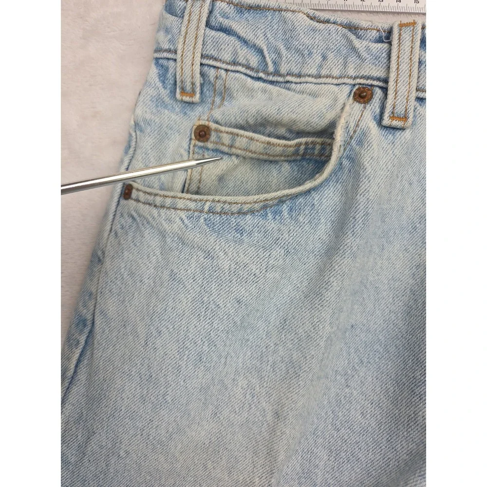 Vintage 90s Levi's 550 Jeans | Orange Tab‎ Light Wash | Relaxed Tapered | 34x34